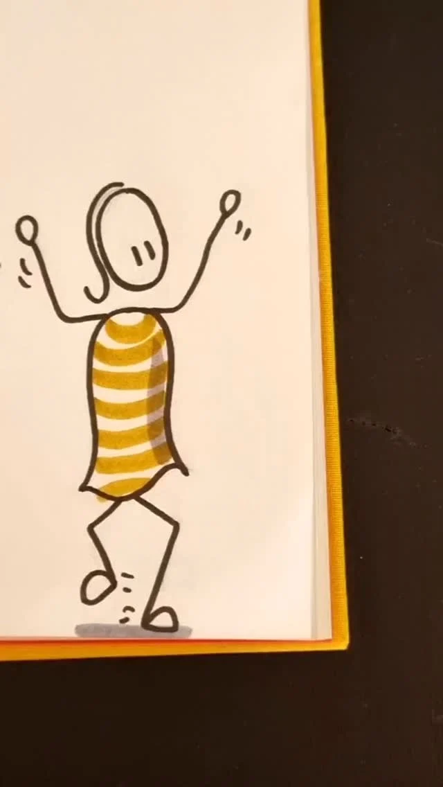 Gouwe ouwe
Maar de zon schijnt
Ik heb zin in een dansje
En het is weekend!

Fijn weekend iedereen!

❤️

#visualstorytellerpauline #zakelijktekenen #visualstorytelling #training #communicatie #training #communicatie